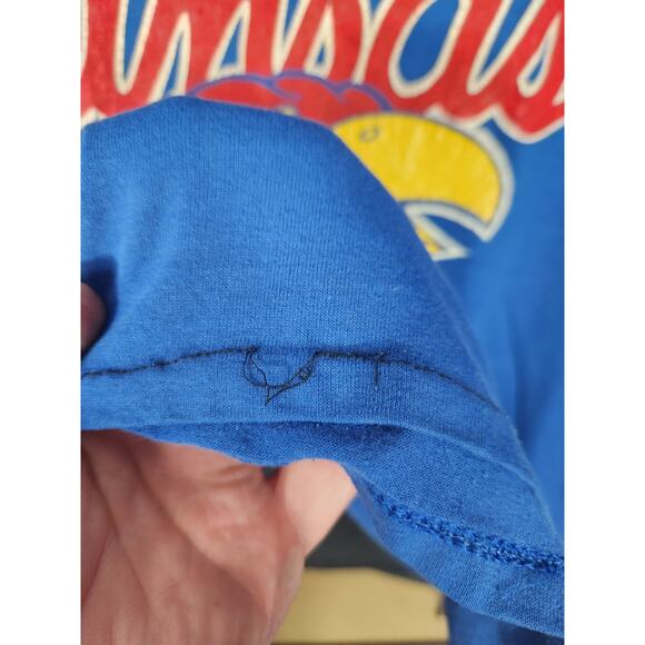 Vintage 80s Kansas Jayhawks T men's XL - Picture 6 of 6
